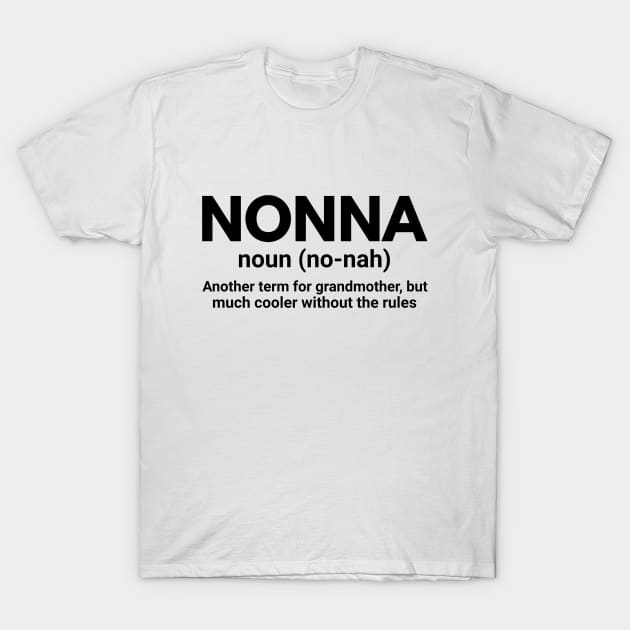 Nonna - Grandmother T-Shirt by Textee Store